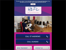 Tablet Screenshot of healphysiotherapy.co.uk